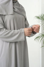 Zarnish Beige Abaya by Al Deebaj, photo 2