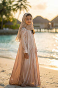 Samiya Light Brown Abaya by Al Deebaj
