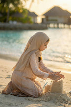 Samiya Light Brown Abaya by Al Deebaj, photo 3
