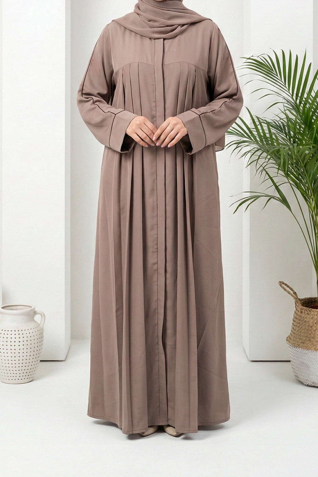 Faiza Brown Abaya by Al Deebaj