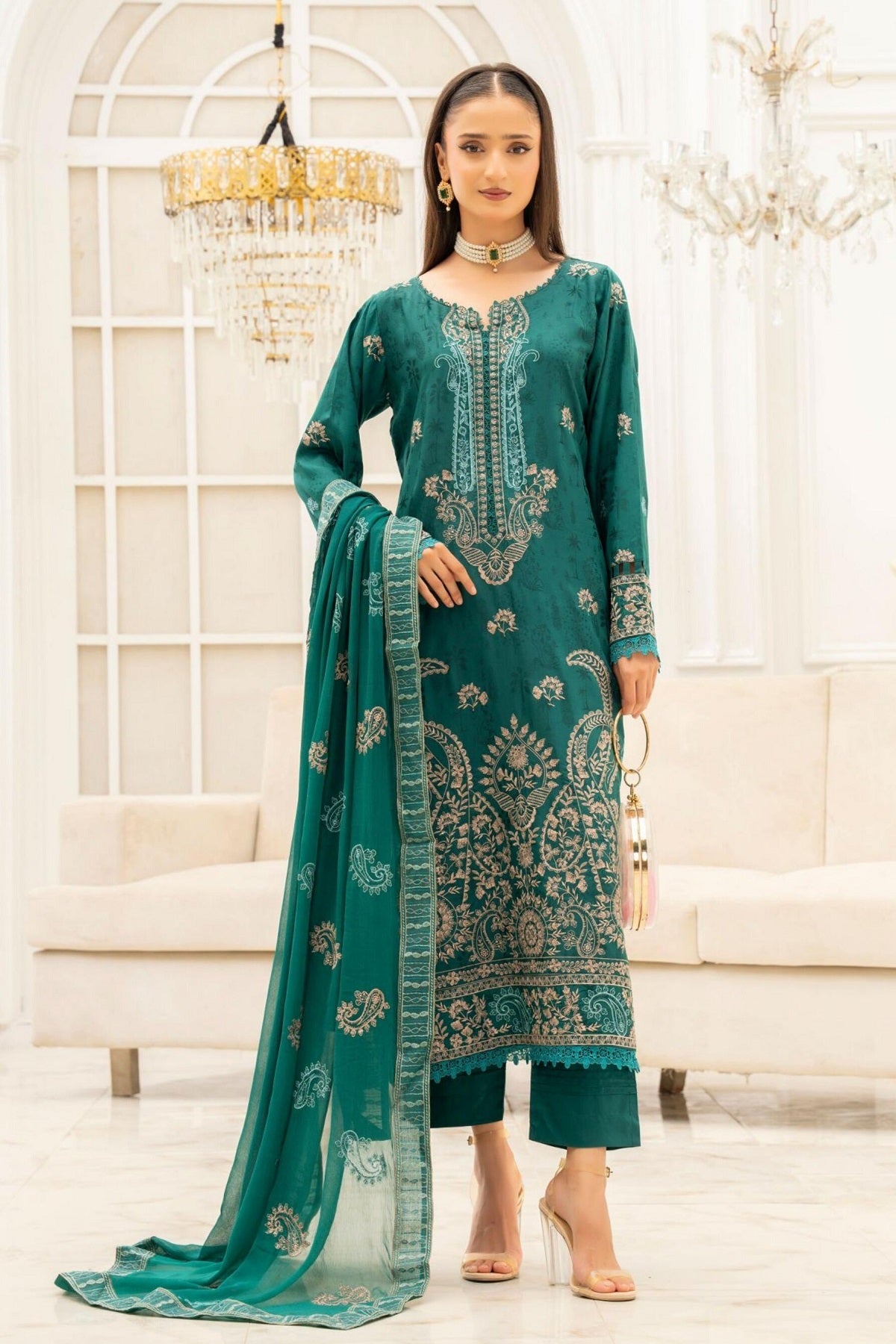 Aalaya Selene Viscose D-08 – Aalaya 3-piece unstitched suit