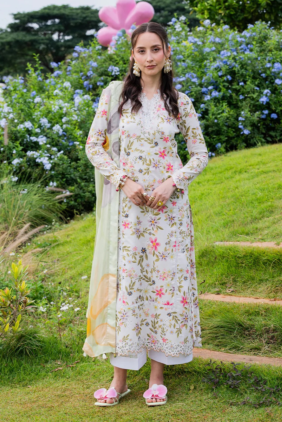 Oh So Cherry Lawn By Izel OSC-3050 (Elorin) – Izel 2-piece unstitched suit