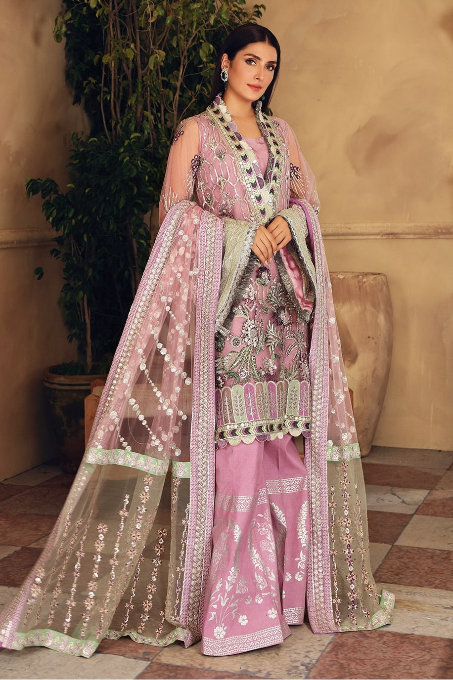 Elaf Celebrations Formal Wear EPC-01 (Bouquet) – Elaf 3-piece unstitched suit