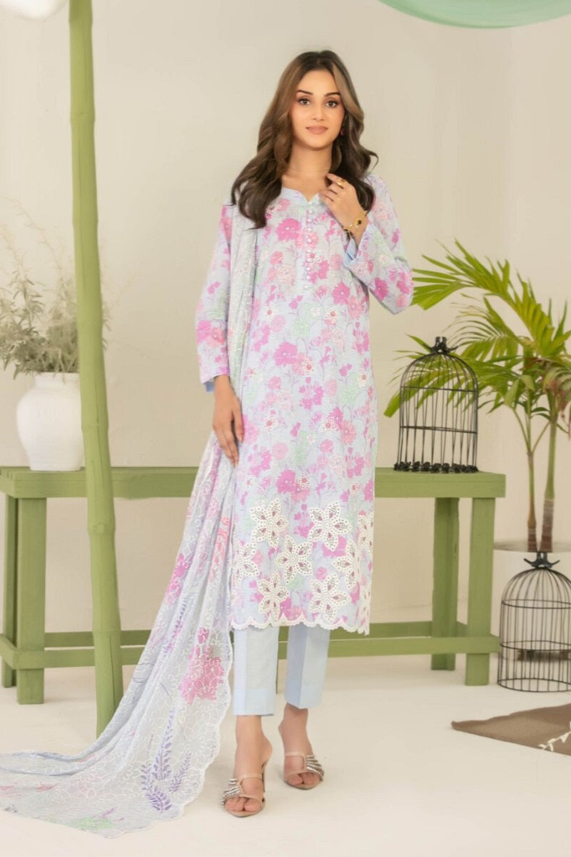 Tawakkal Sionya Lawn D-4077 – Tawakkal 3-piece unstitched suit