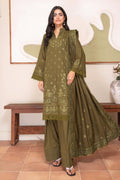 Aalaya Deeda Zaib Dhanak D-01 – Aalaya 3-piece unstitched suit