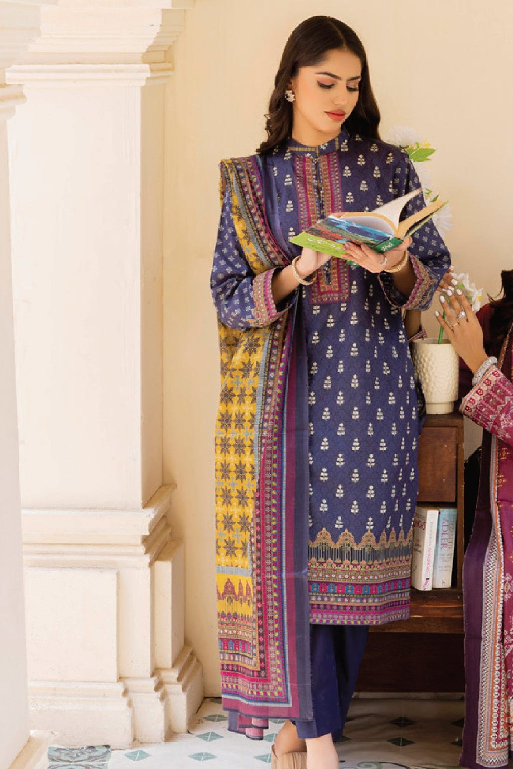 Malhar Digital Lawn ML-01 – Malhar 3-piece unstitched suit