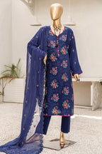 Dukhtar Lawn By KZ Textile D-01 – KZ Textile 3-piece unstitched suit