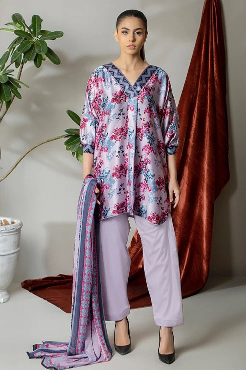 Marine Digital Silk By RTI D-8281 by Rashid Textile – Rashid Textile 3-piece unstitched suit