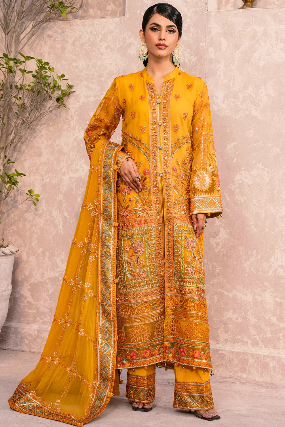 Zebtan Zircon Luxury Formal ZQ-01 – Zebtan 3-piece unstitched suit