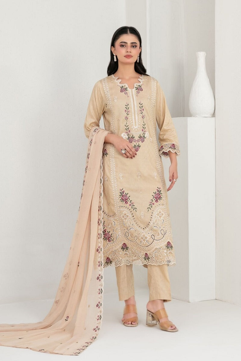 Tawakkal Iryssa Linen D-5525 – Tawakkal 3-piece unstitched suit