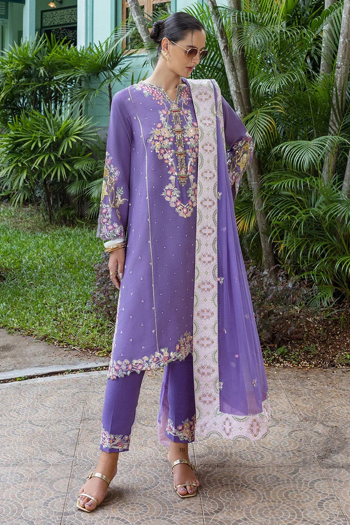 Mushq Nuvera Raw Silk D-01 (Elaris) – Mushq 3-piece unstitched suit
