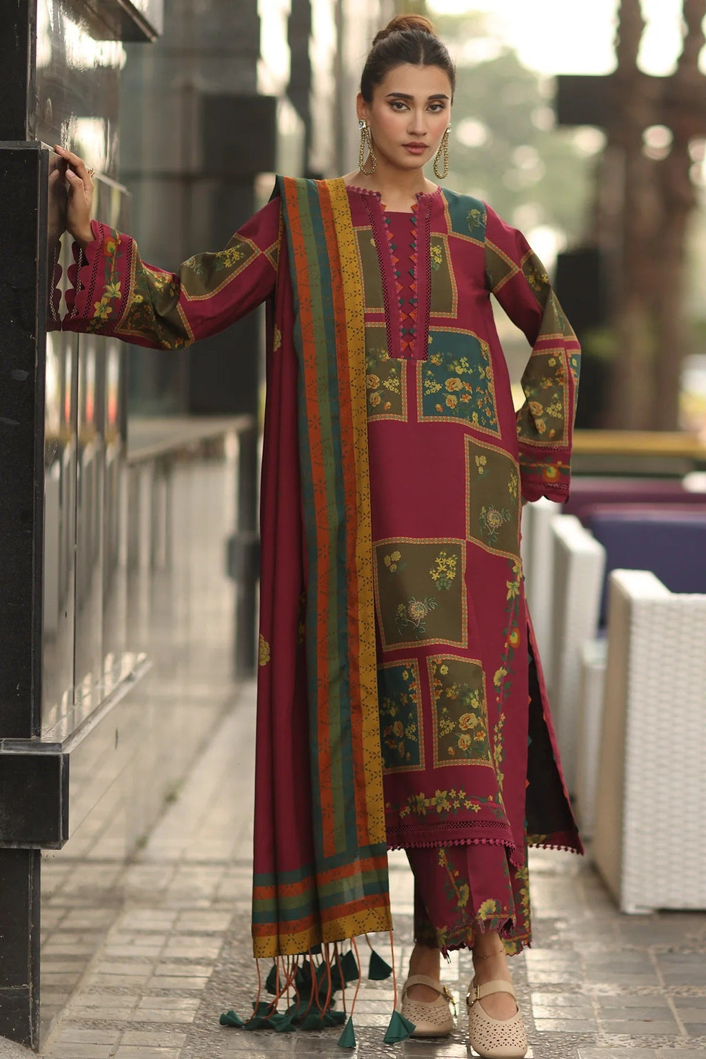 Charizma C Prints Linen CPW5-10 – Charizma 3-piece unstitched suit