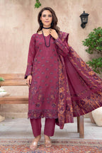 Mahgul Leather Peach By Riaz Arts D-01 – Riaz Arts 3-piece unstitched suit