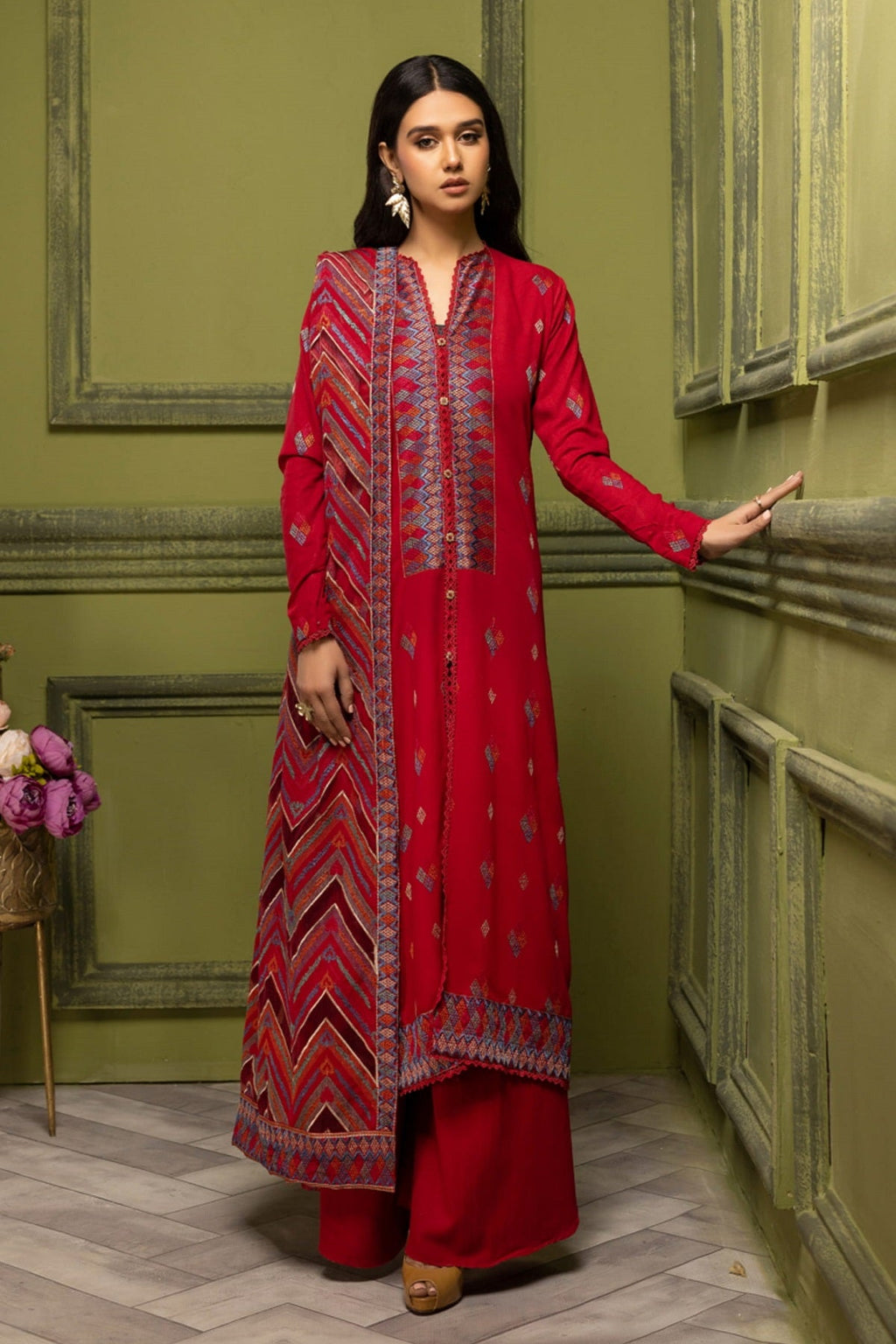Khoobsurat Noor-e-Chasham Karandi NC-400 – Khoobsurat 3-piece unstitched suit