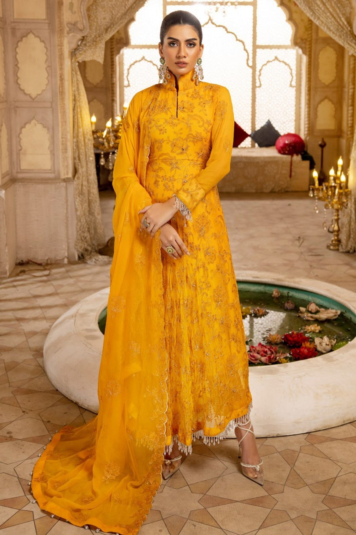 MinaKari Chiffon By Khoobsurat KM-300 – Khoobsurat 3-piece unstitched suit