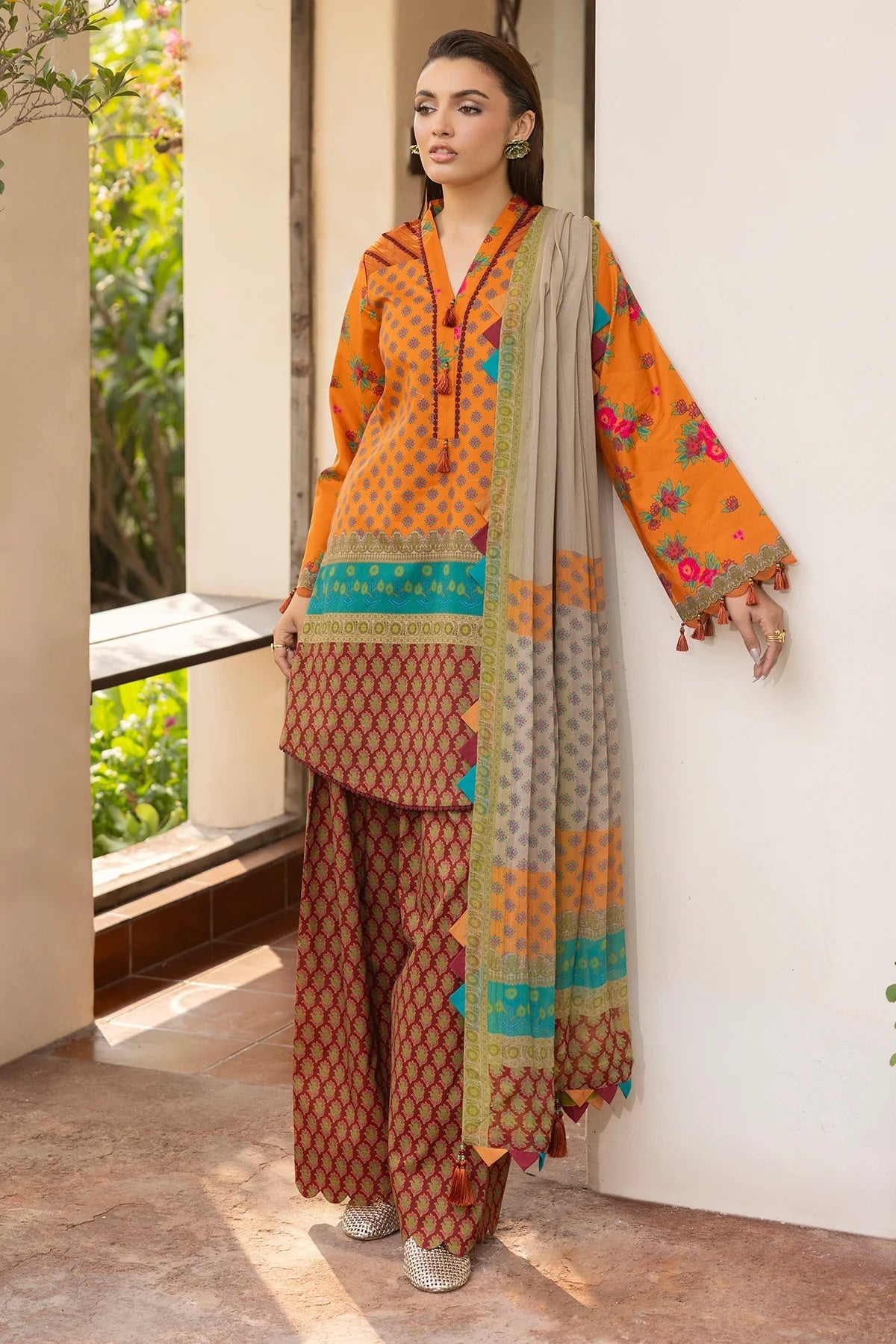 Charizma C Prints Lawn CP6-01 – Charizma 3-piece unstitched suit