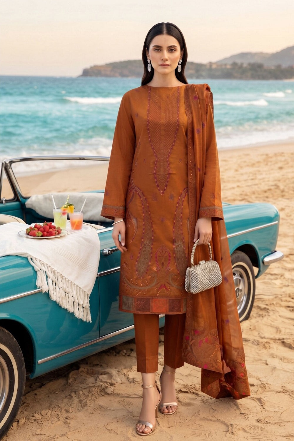 Emaar Viscose By Bin Rashid D-01 – Bin Rashid 3-piece unstitched suit