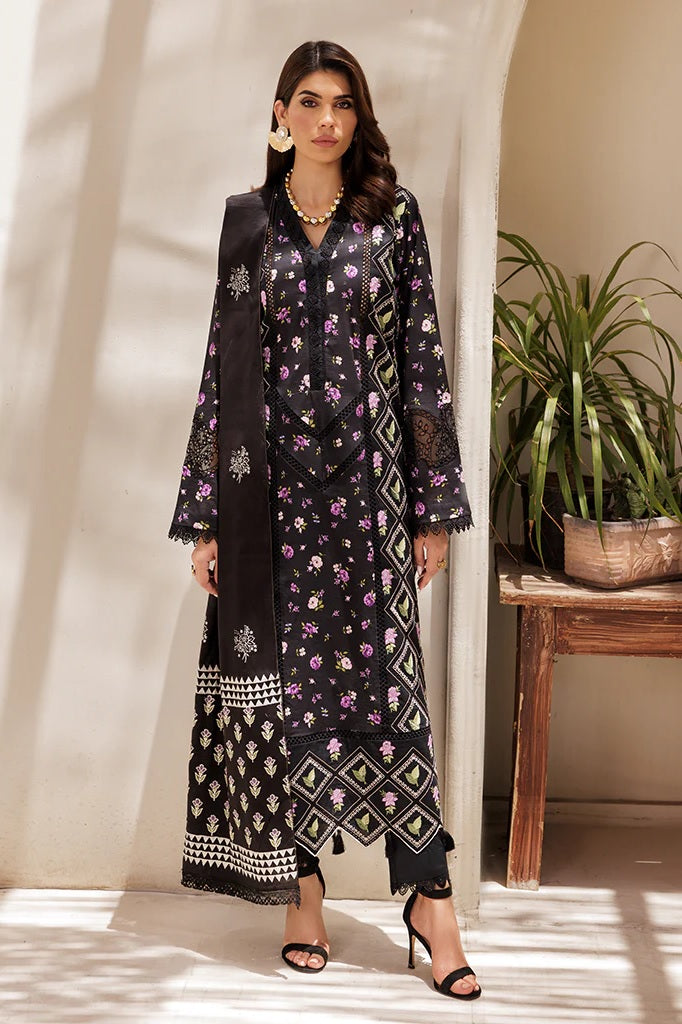 RajBari Nissa Lawn D-01 – Rajbari 2-piece unstitched suit