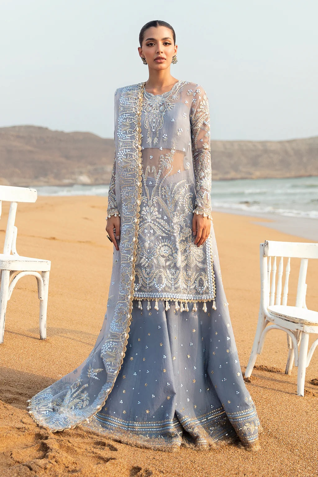 Afrozeh Dastangoi Formal AWE-01 (Nashmia) – Afrozeh 3-piece unstitched suit