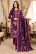 Mishal Leather Peach By Bin Rashid D-01 – Bin Rashid 3-piece unstitched suit