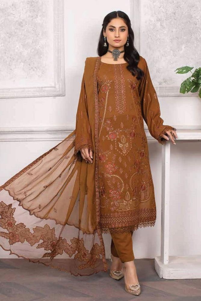 Emirates Karandi By Riaz Arts D-01 – Riaz Arts 3-piece unstitched suit