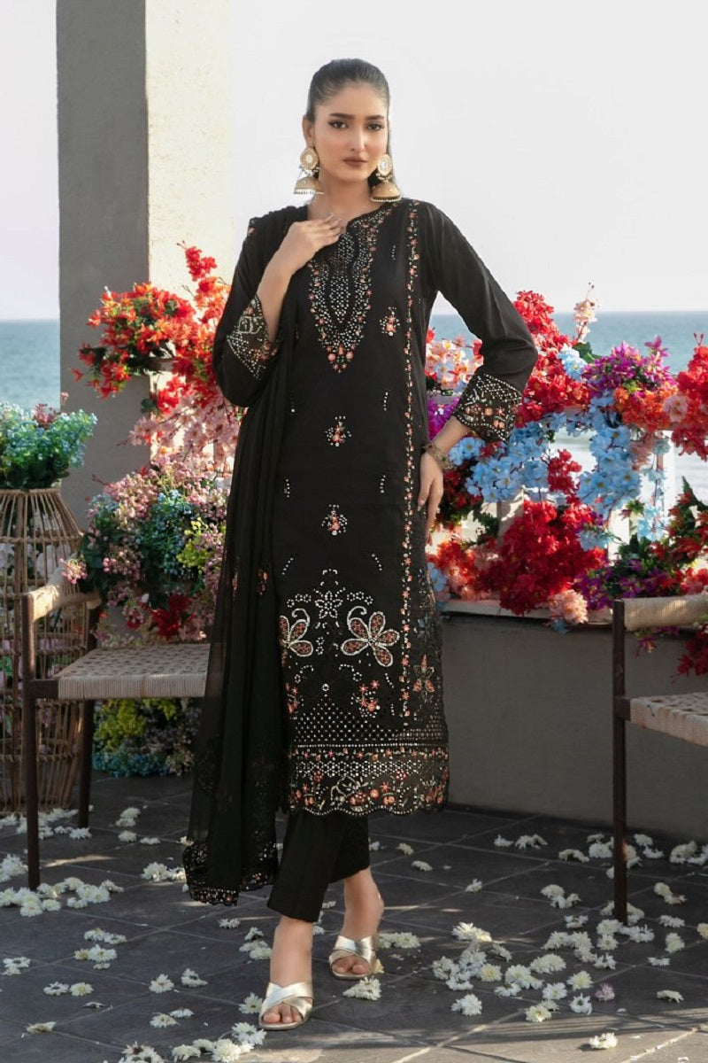 Tawakkal Dopahar Lawn D-2631 – Tawakkal 3-piece unstitched suit