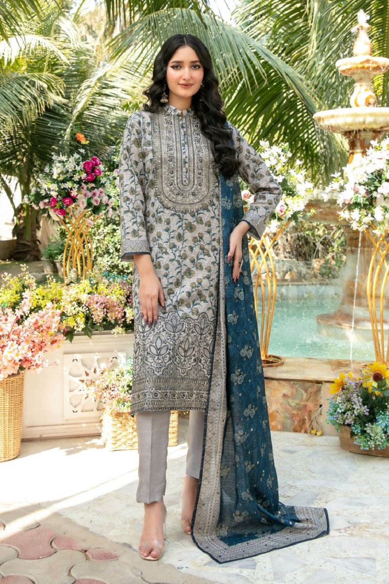 Tawakkal Gulbahar Lawn D-2781 – Tawakkal 3-piece unstitched suit