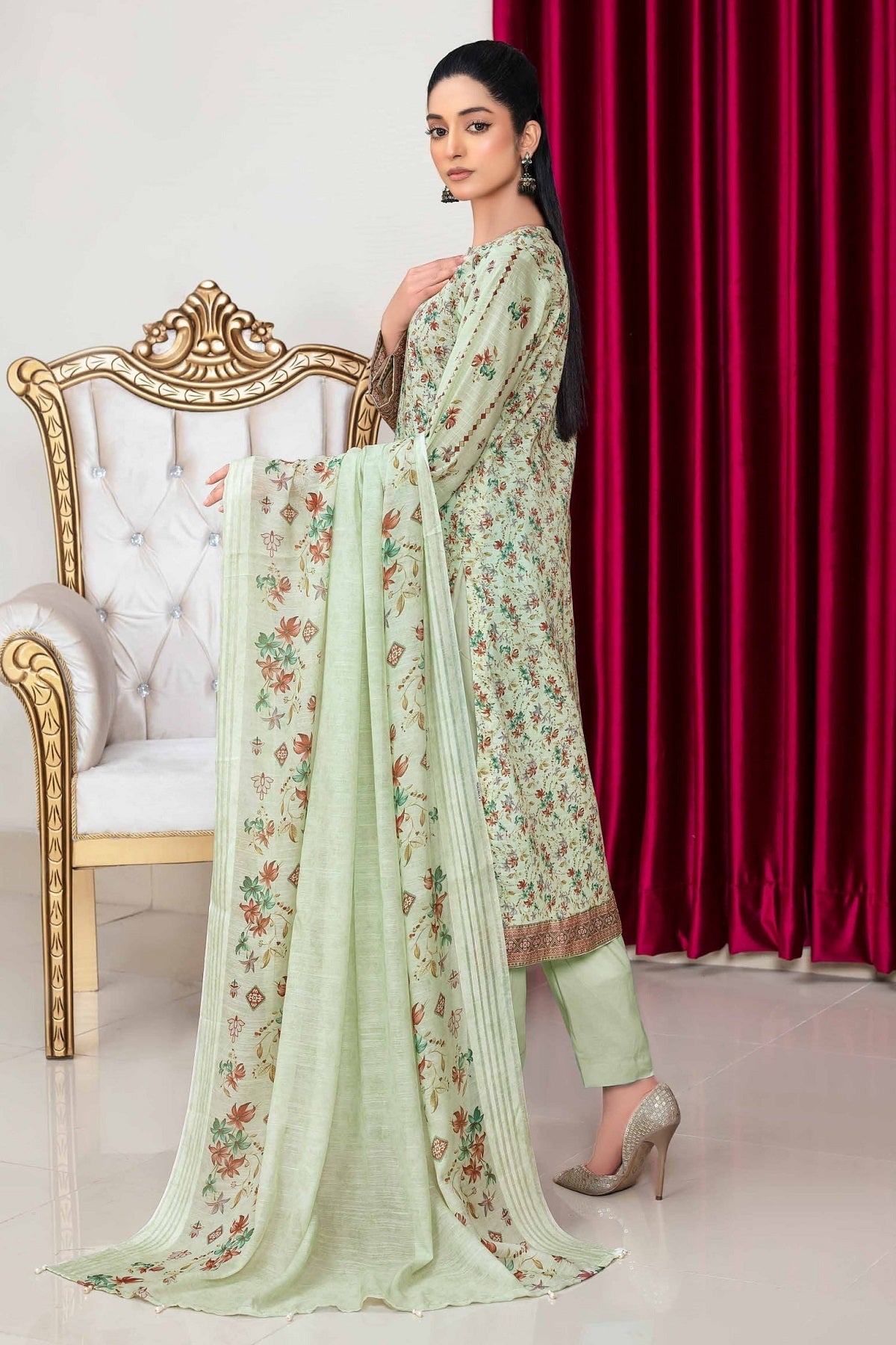 Fatima Print Lawn D-02, photo 2
