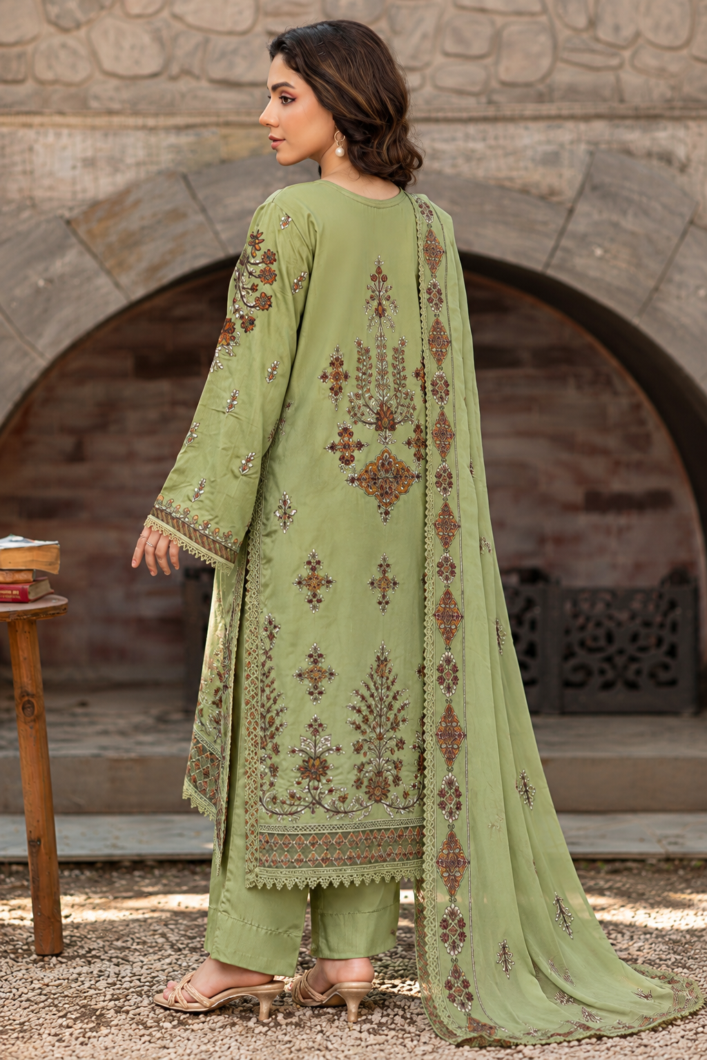 Saffron Premium Viscose By Azam Arts D-2402, photo 2