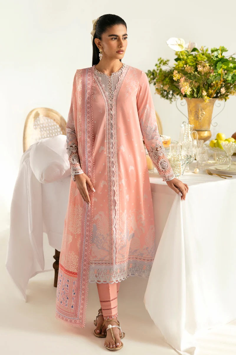 Qalamkar QPrints Lawn PQ-02B (Aroha) – Qalamkar 3-piece unstitched suit