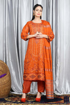 Marina Lawn By Fine Arts DE-01 – Fine Arts 3-piece unstitched suit