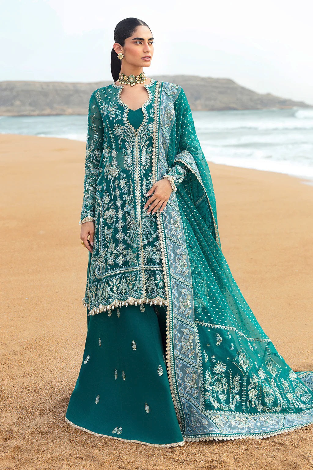 Afrozeh Dastangoi Formal AWE-02 (Firdaus) – Afrozeh 3-piece unstitched suit