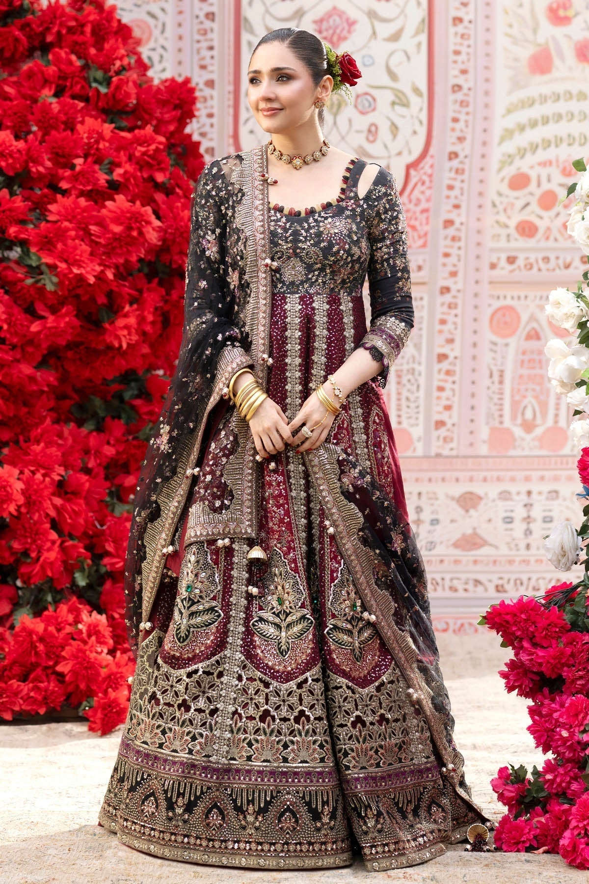 Nureh Jhoomro Formal Wear NL-95 – Nureh 3-piece unstitched suit