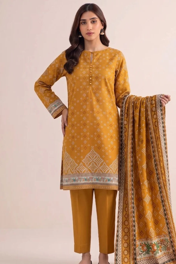 Haya Cambric By Humdum D-02 – Humdum 3-piece unstitched suit