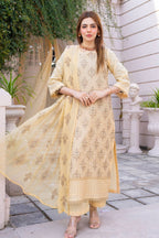 Alif Lawn By Eman Arts AL-160 – Eman Arts 3-piece unstitched suit