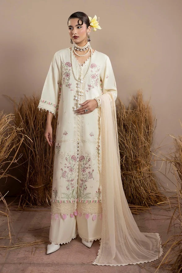 Mushak Karandi By Humdum D-02 – Humdum 3-piece unstitched suit