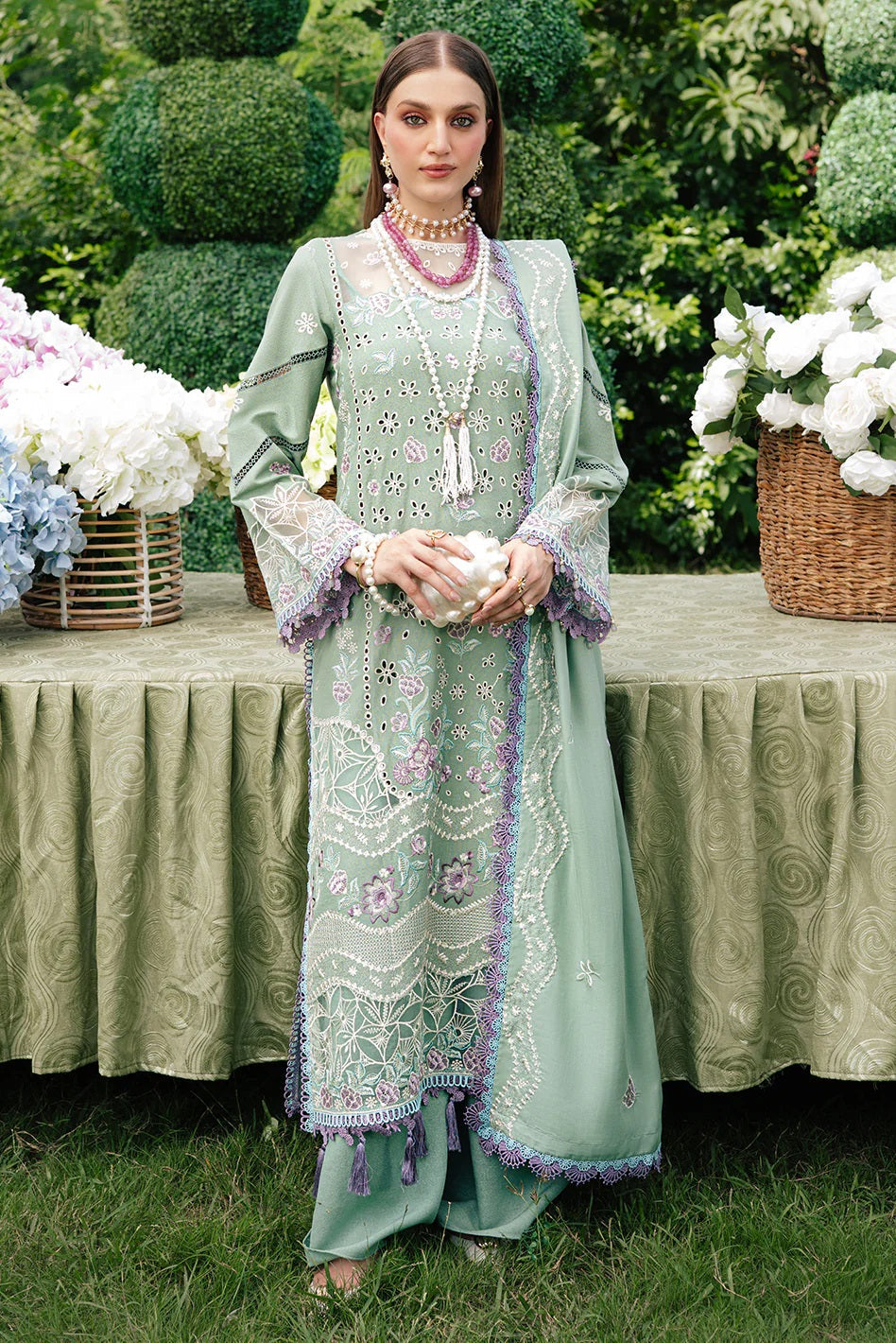 Secret Garden Karandi By Mahnur SG-002 – Mahnur 3-piece unstitched suit