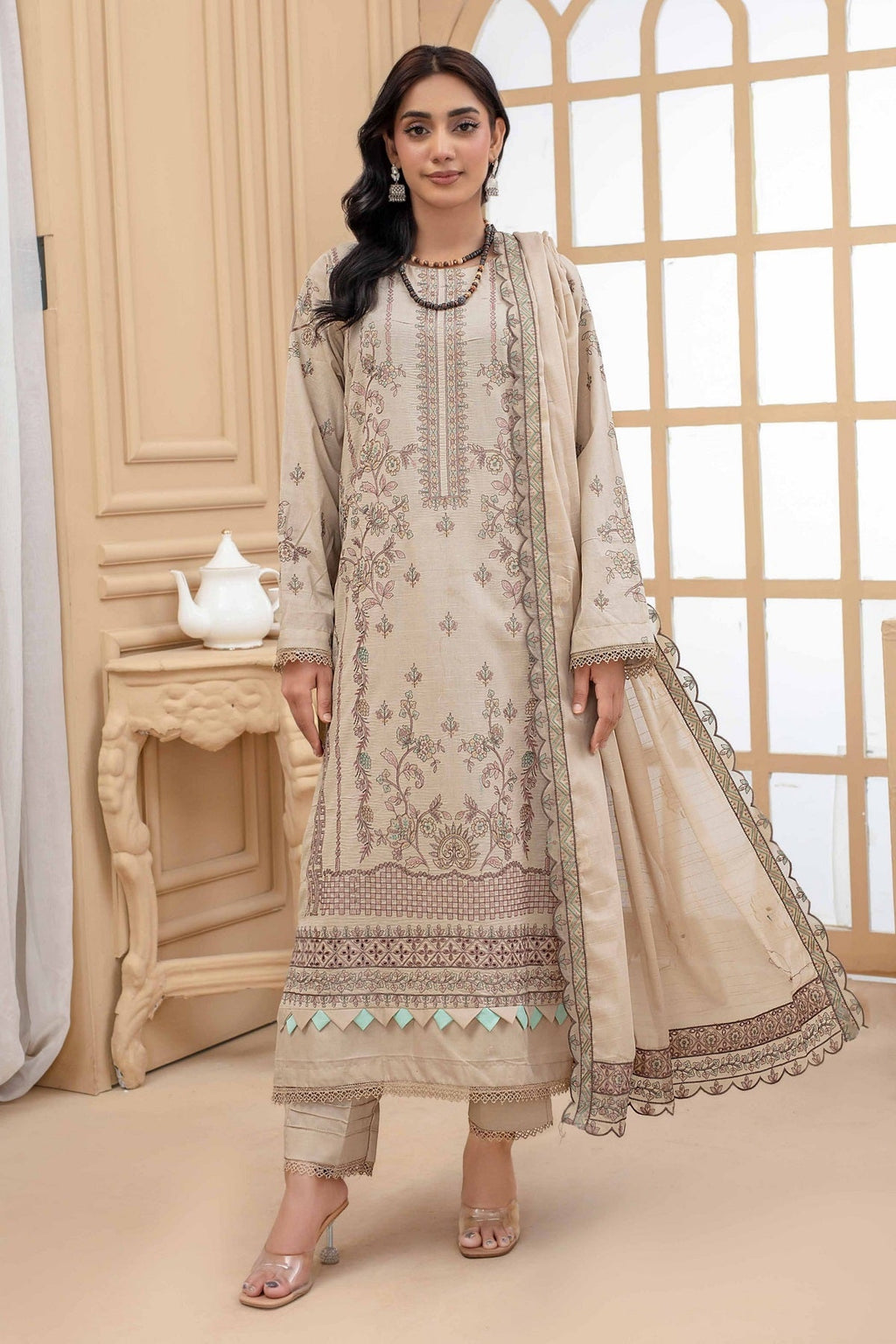 Aalaya Nayab Lawn D-02 – Aalaya 3-piece unstitched suit