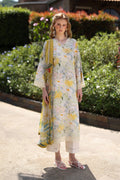 Raaya Printkaari Lawn D-02 (Ivoria) – Raaya 3-piece unstitched suit