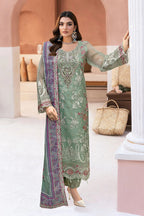 Ramsha Minhal Formal Wear M-1302 – Ramsha 3-piece unstitched suit