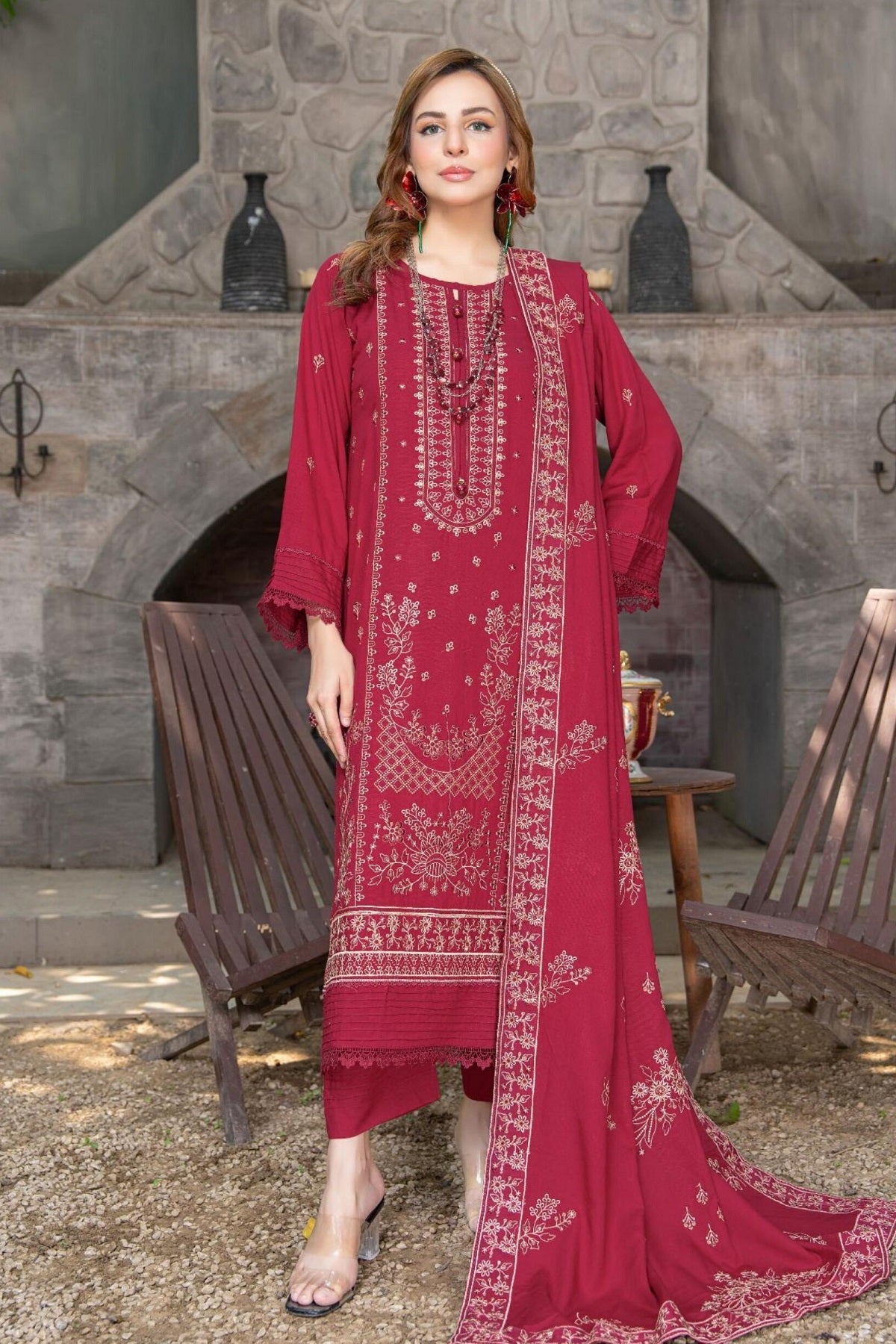 Alif Winter By Eman Arts AW-69 – Eman Arts 3-piece unstitched suit