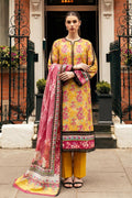 RajBari Raha Print Lawn D-02 – Rajbari 3-piece unstitched suit