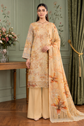 Aalaya Rock Capri Linen D-02 – Aalaya 3-piece unstitched suit
