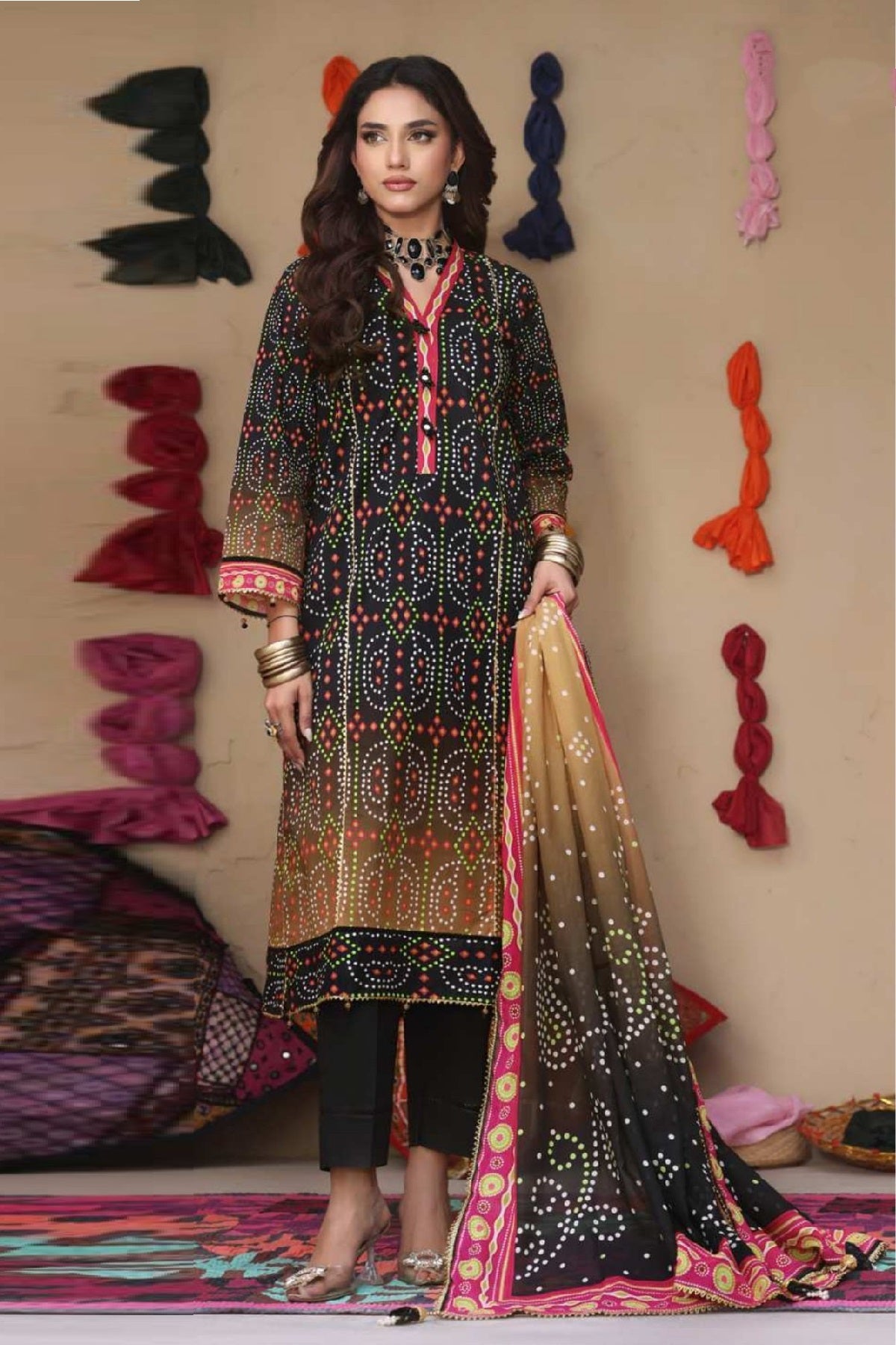 Al Zohaib Colors Print Lawn CHS-02 – Al Zohaib 3-piece unstitched suit