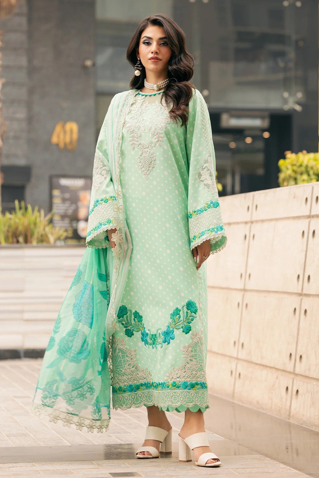 Charizma Swiss Voile CSM5-02 – Charizma 3-piece unstitched suit