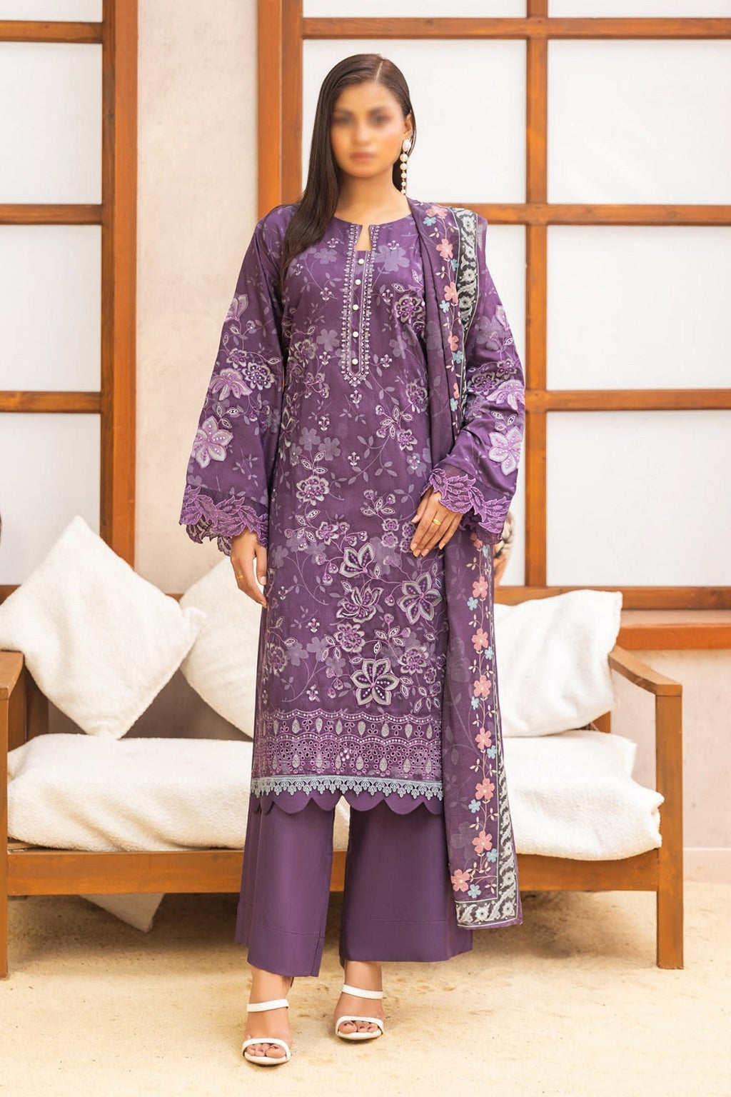 Fantak Premium Viscose FAW-219 – Fantak 3-piece unstitched suit