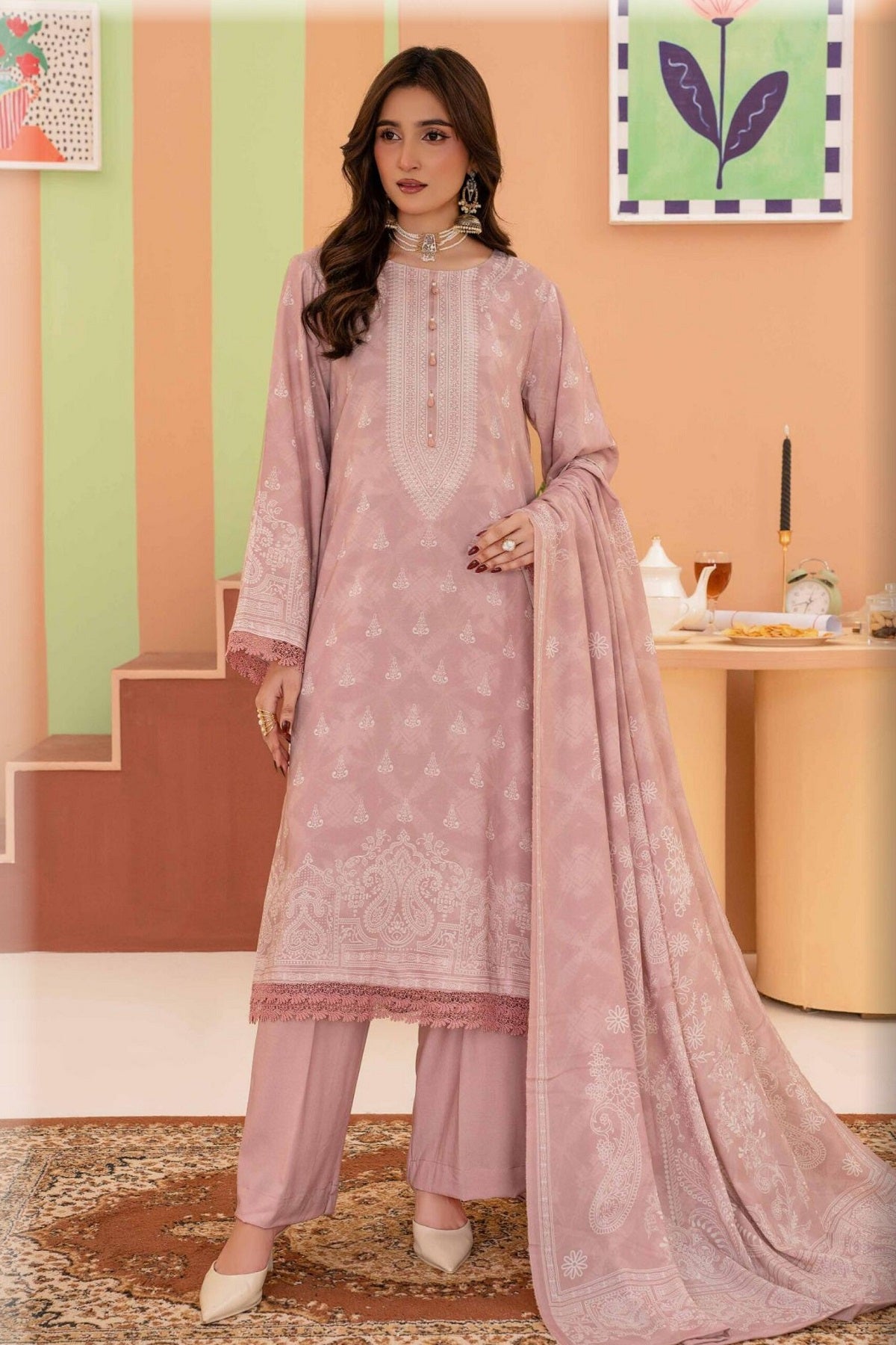 Rajis Aday-e-Husn Linen RJ-02 by Raji's – Raji's 3-piece unstitched suit