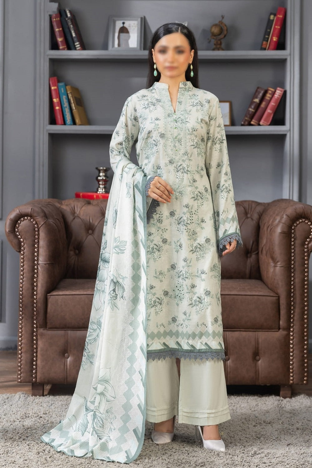Fantak Linen FAW-210 – Fantak 3-piece unstitched suit