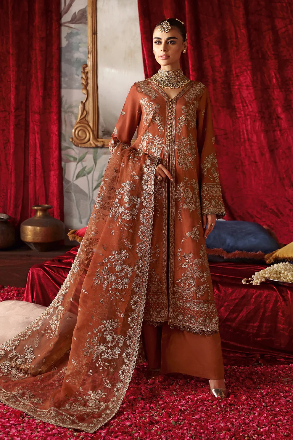 Shagna Premium Raw Silk By Ramsha S-02 – Ramsha 3-piece unstitched suit