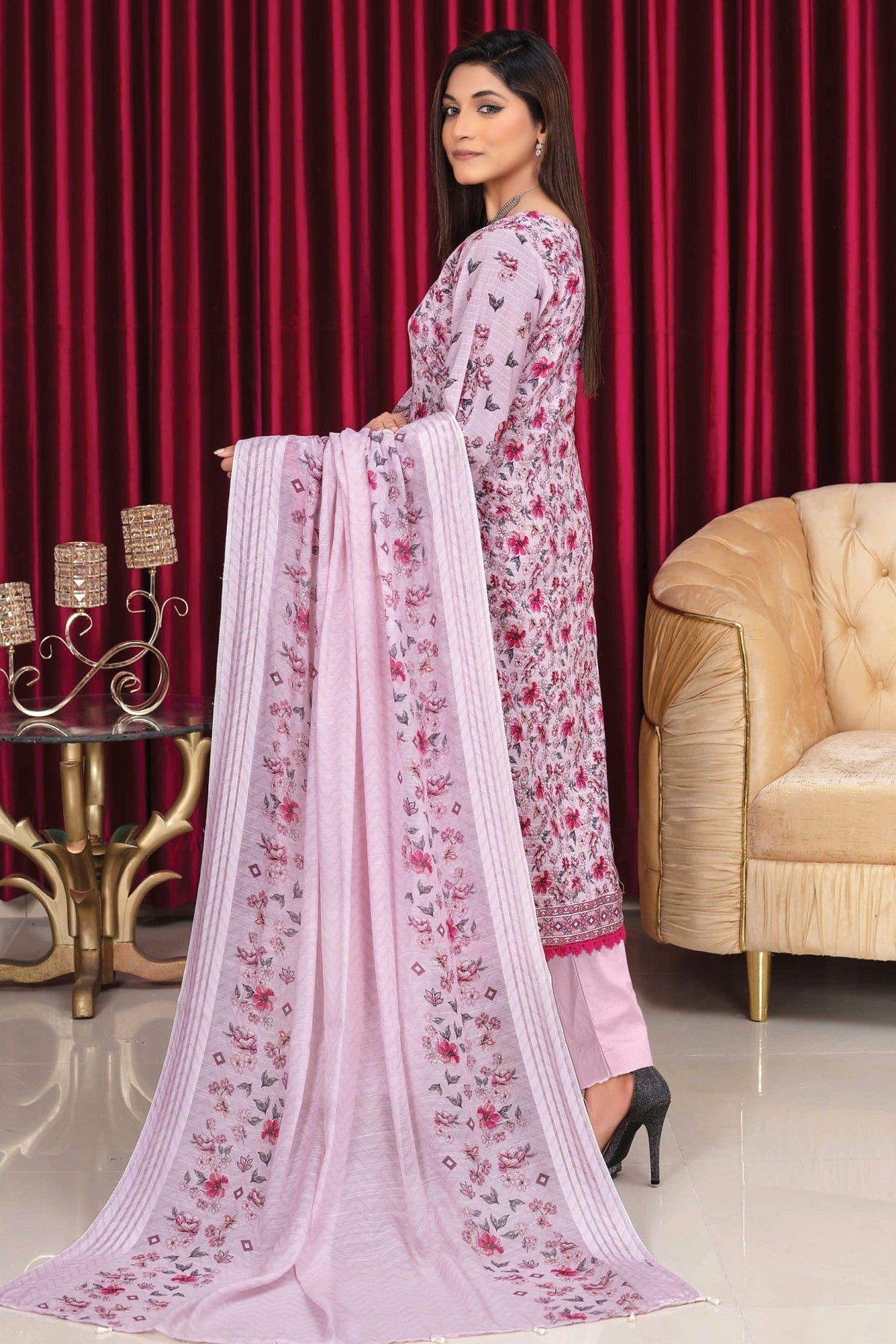 Fatima Print Lawn D-03, photo 2